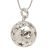 Silver belly bell pendant with sparkling stars