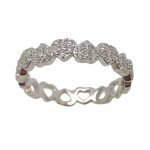 Infinite Hearts silver ring