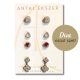 Diva silver earrings set