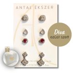 Diva silver earrings set