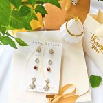 Diva silver earrings set