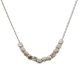 Silver chain with small cube pendants