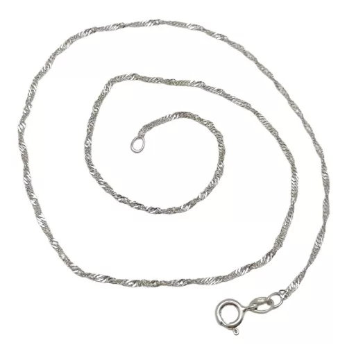 Ezüst szingapúri lánc 44 cm