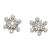 Silver snowflake earrings