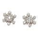 Silver snowflake earrings
