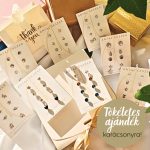 Winter silver earrings set