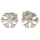 Silver snowflake earrings Without stones / No stones