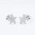 Ezüst csillag beszúrós fülbevaló