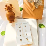 Animal ezüst fülbevaló szett