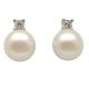 Silver earrings with freshwater pearls