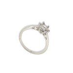 Classic silver solitaire ring with zirconia gemstone