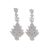 Silver casual earrings with zirconia decoration