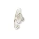 Pearl clover open silver ring