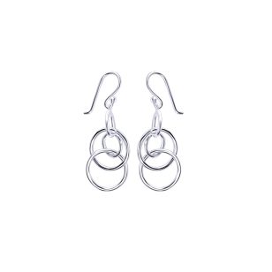 Silver hoop earrings