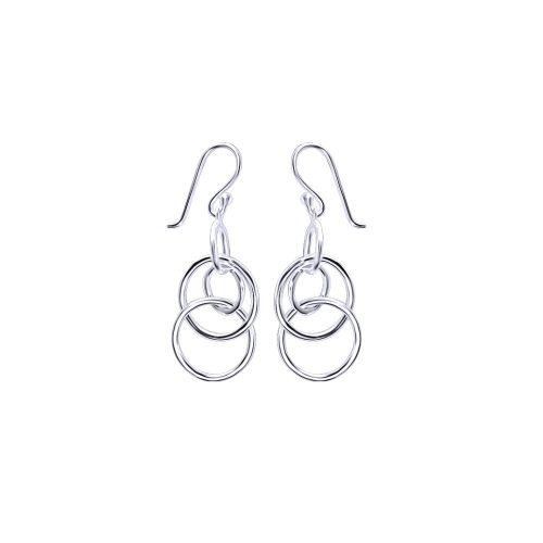 Silver hoop earrings