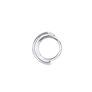 Minimalist silver loop pendant