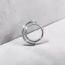 Minimalista ezüst kör medál