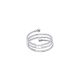 Silver spiral ring