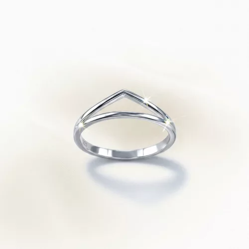 Minimalista ezüst Viktória gyűrű
