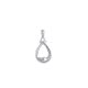 Minimalist silver drop pendant