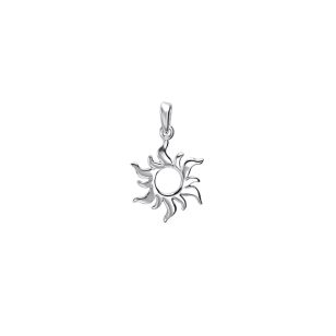 Flaming Sun Silver Pendant