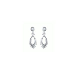 Minimalist silver drop earrings