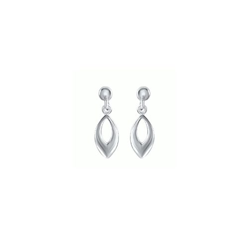 Minimalist silver drop earrings