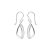 Silver triangle earrings