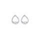 Minimalist drop silver earrings