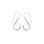 Minimalist silver drop earrings