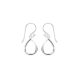 Minimalist silver drop earrings