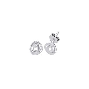 Double drop silver earrings