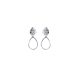 Minimalist silver drop / dangle earrings
