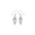 Hammered-style silver drop earrings