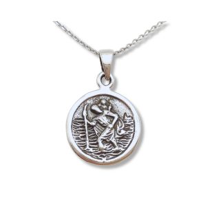 St. Christopher silver pendant