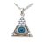 Eye of Horus pyramid silver pendant