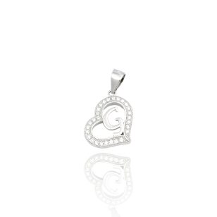 Silver pendant with the letter G