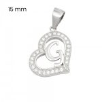 Silver pendant with the letter G