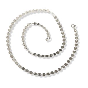 Silver chain with pendants, 45 cm