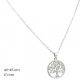 Silver chain with tree of life pendant