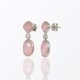 Rose Quartz drop earrings