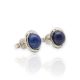 Silver earrings with blue Lapis Lazuli stone