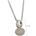 Rock crystal silver necklace