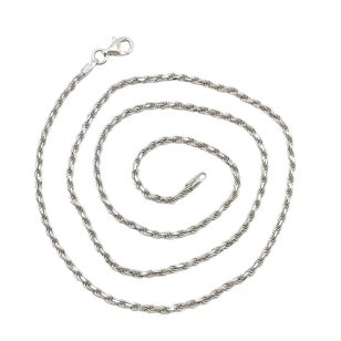 Silver Welsh chain, 45 cm