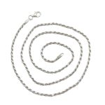 Silver Welsh chain, 45 cm