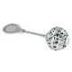 Baby shower gift: Silver baby rattle with engravable surface