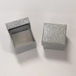 Small silver-tone jewelry box