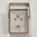 Medium-sized gold-colored jewelry box