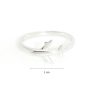 Silver airplane ring