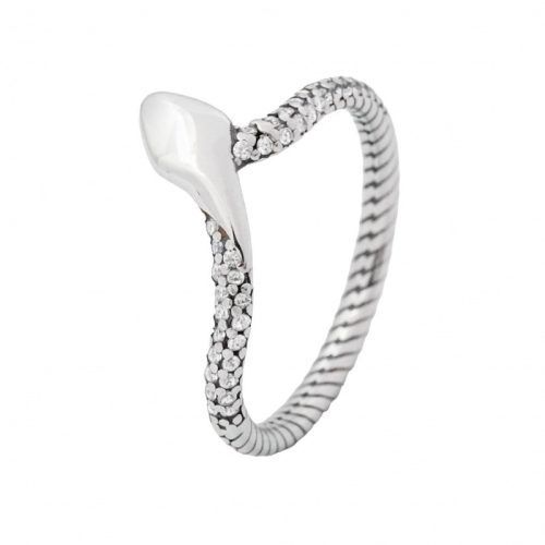 Silver snake ring